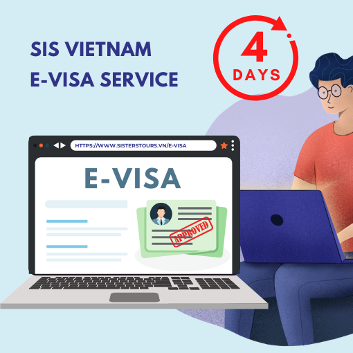04. Evisa - Thị thực điện tử (đã bao gồm phí đóng dấu)
Visa duyệt trong 3-4 ngày làm việc